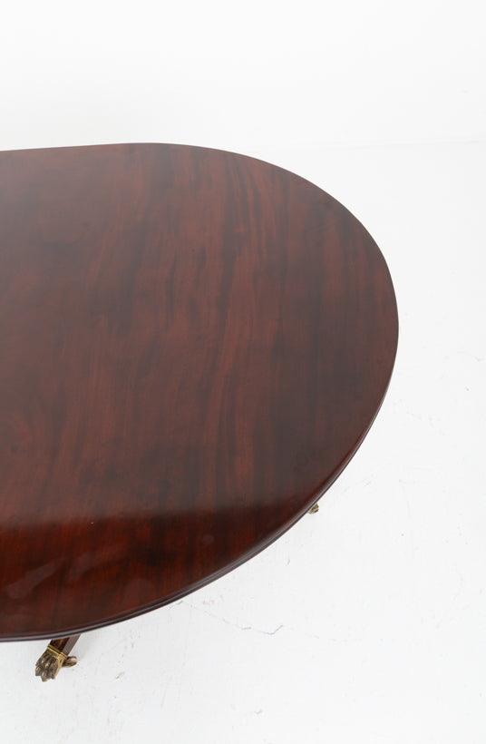 Regency Revival Mahogany 3  Pedestal Dining Table
