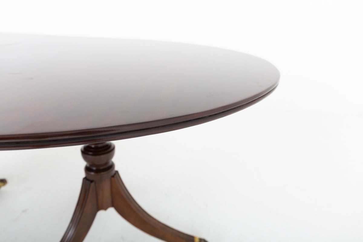 Regency Revival Mahogany 3  Pedestal Dining Table