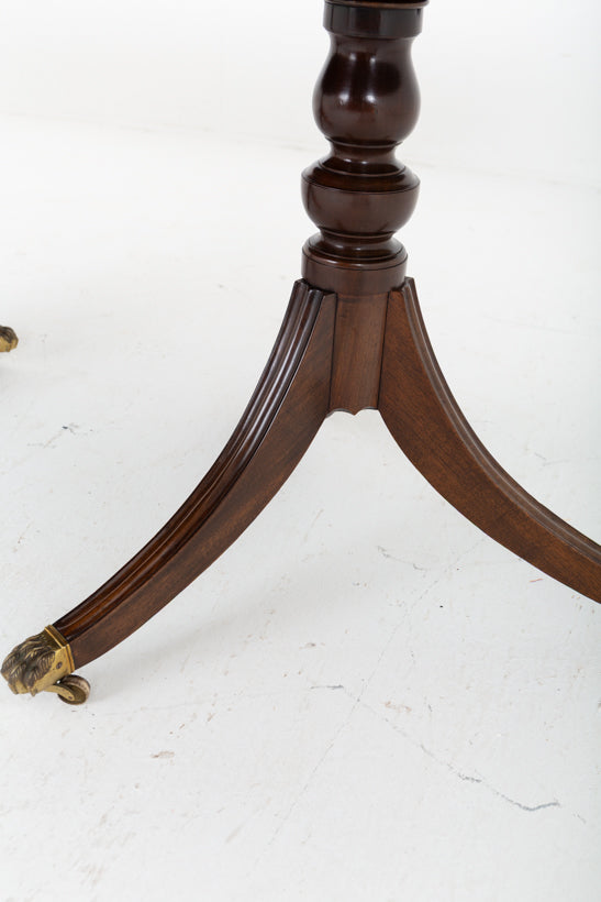 Regency Revival Mahogany 3  Pedestal Dining Table