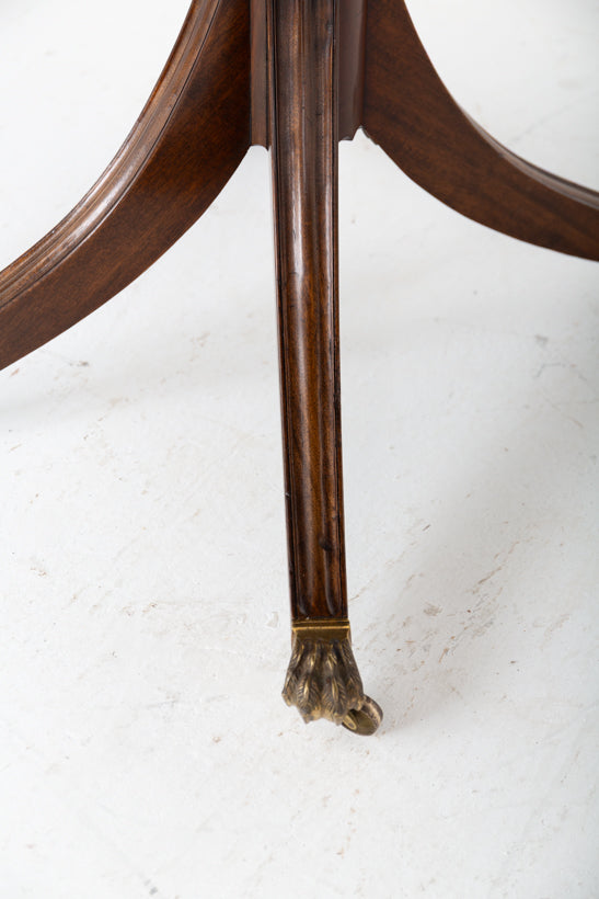 Regency Revival Mahogany 3  Pedestal Dining Table