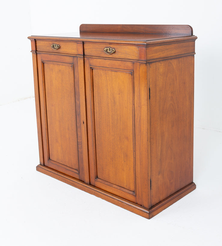 2 Door Victorian  Mahogany Side Cabinet
