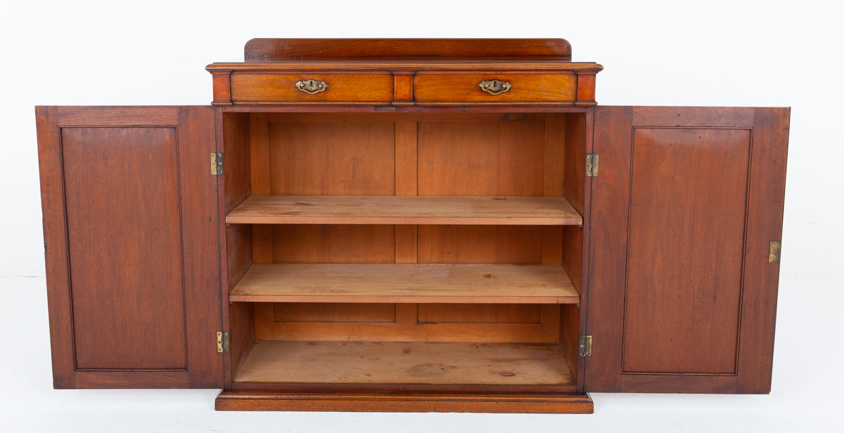 2 Door Victorian  Mahogany Side Cabinet