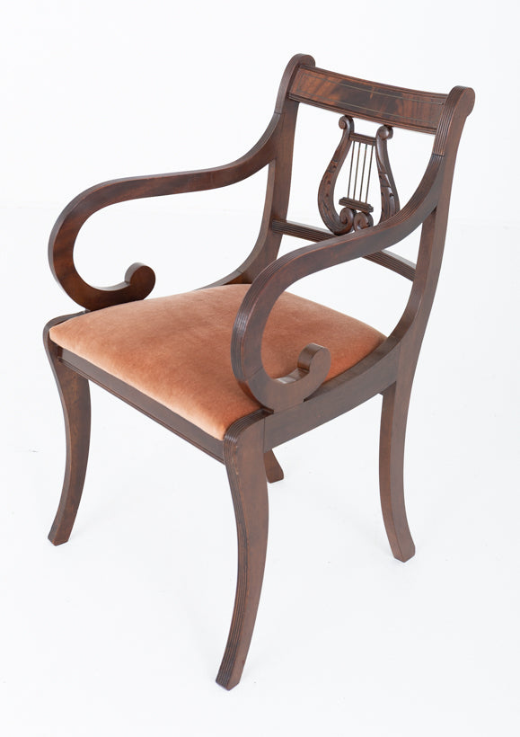 Set of 10 (8 + 2) Regency Style Mahogany Dining Chairs