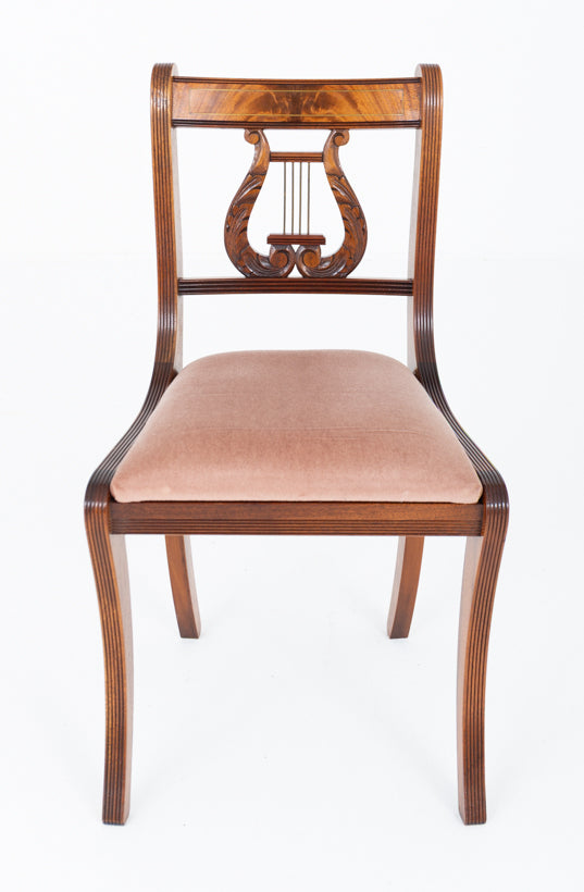 Set of 10 (8 + 2) Regency Style Mahogany Dining Chairs