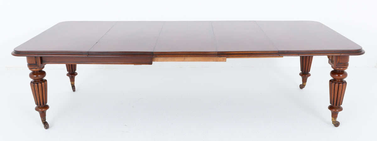 William IV Mahogany 3 Leaf Extending Dining Table