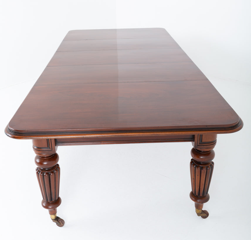 William IV Mahogany 3 Leaf Extending Dining Table