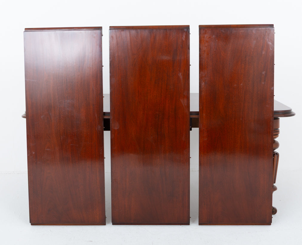 William IV Mahogany 3 Leaf Extending Dining Table