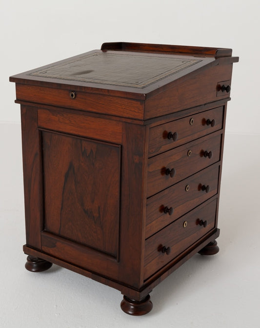 Regency Rosewood Slide Top Davenport
