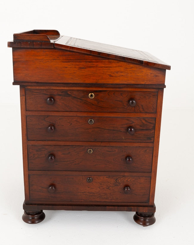 Regency Rosewood Slide Top Davenport