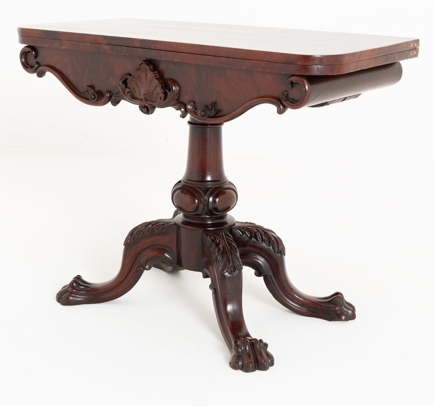 Good Mahogany Irish Card Table