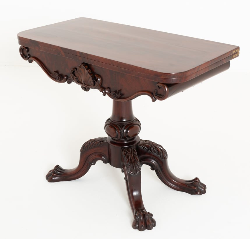 Good Mahogany Irish Card Table