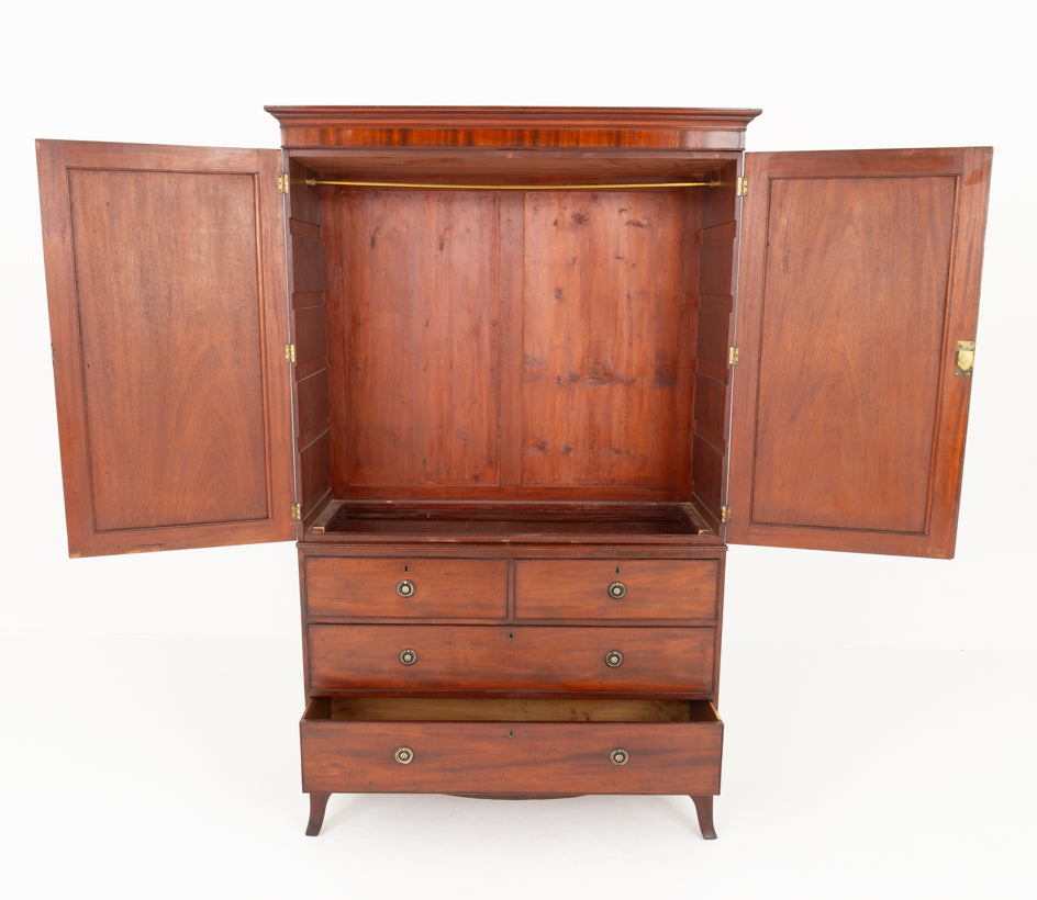 Regency Mahogany Wardrobe