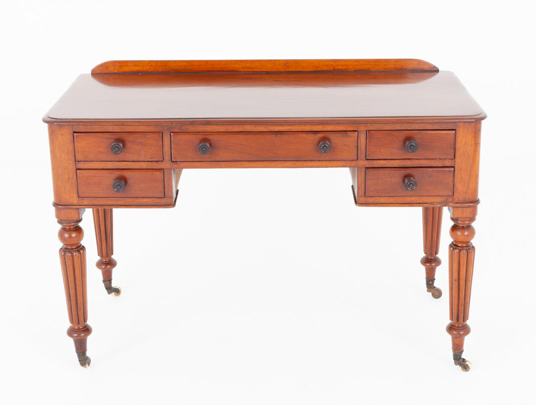 Victorian Mahogany 5 Drawer Writing Table