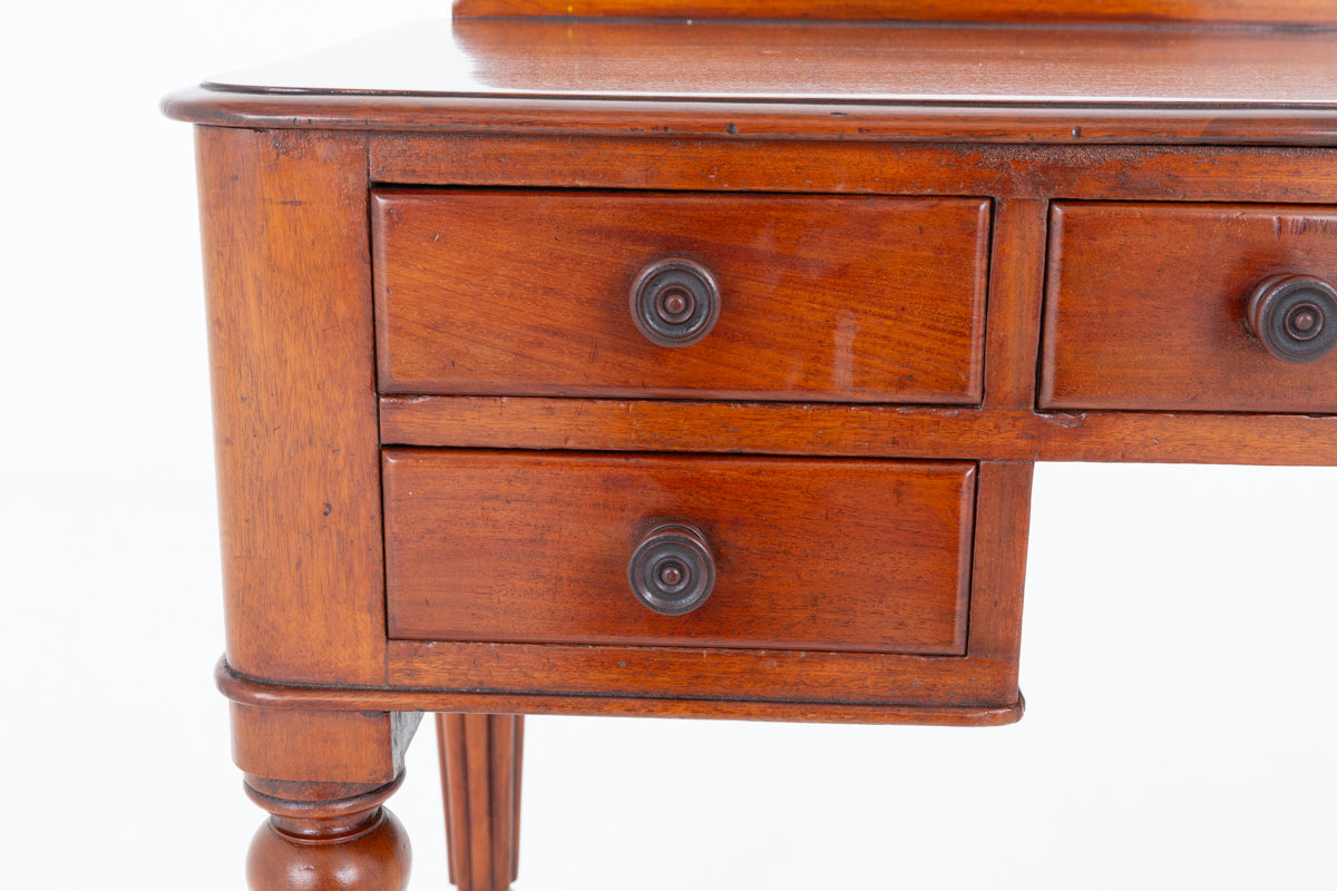 Victorian Mahogany 5 Drawer Writing Table