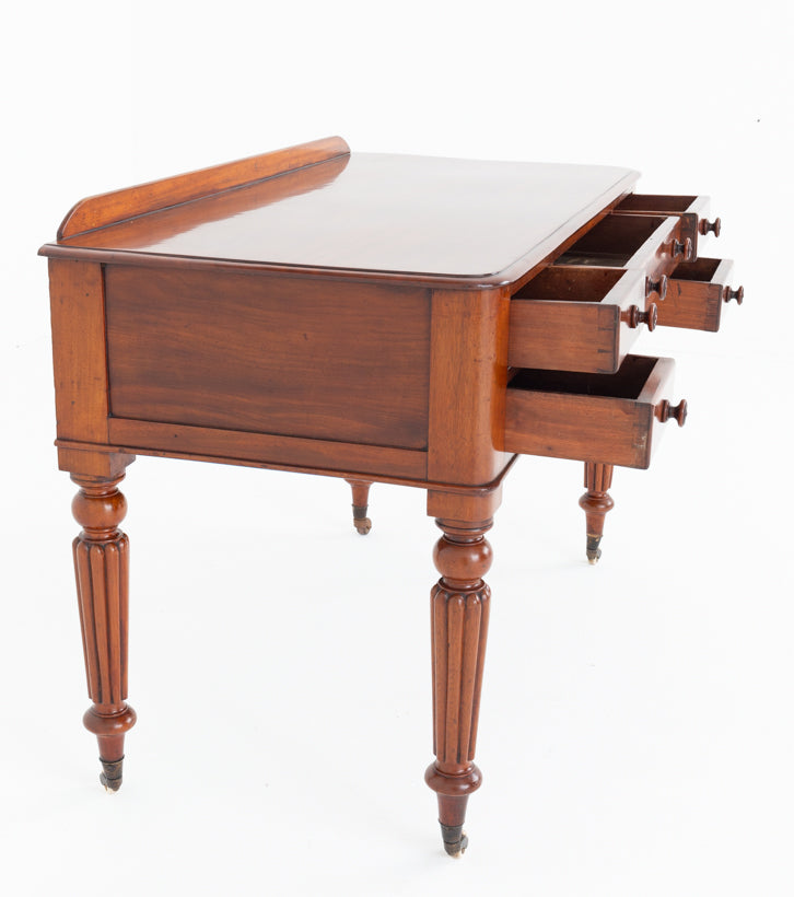 Victorian Mahogany 5 Drawer Writing Table