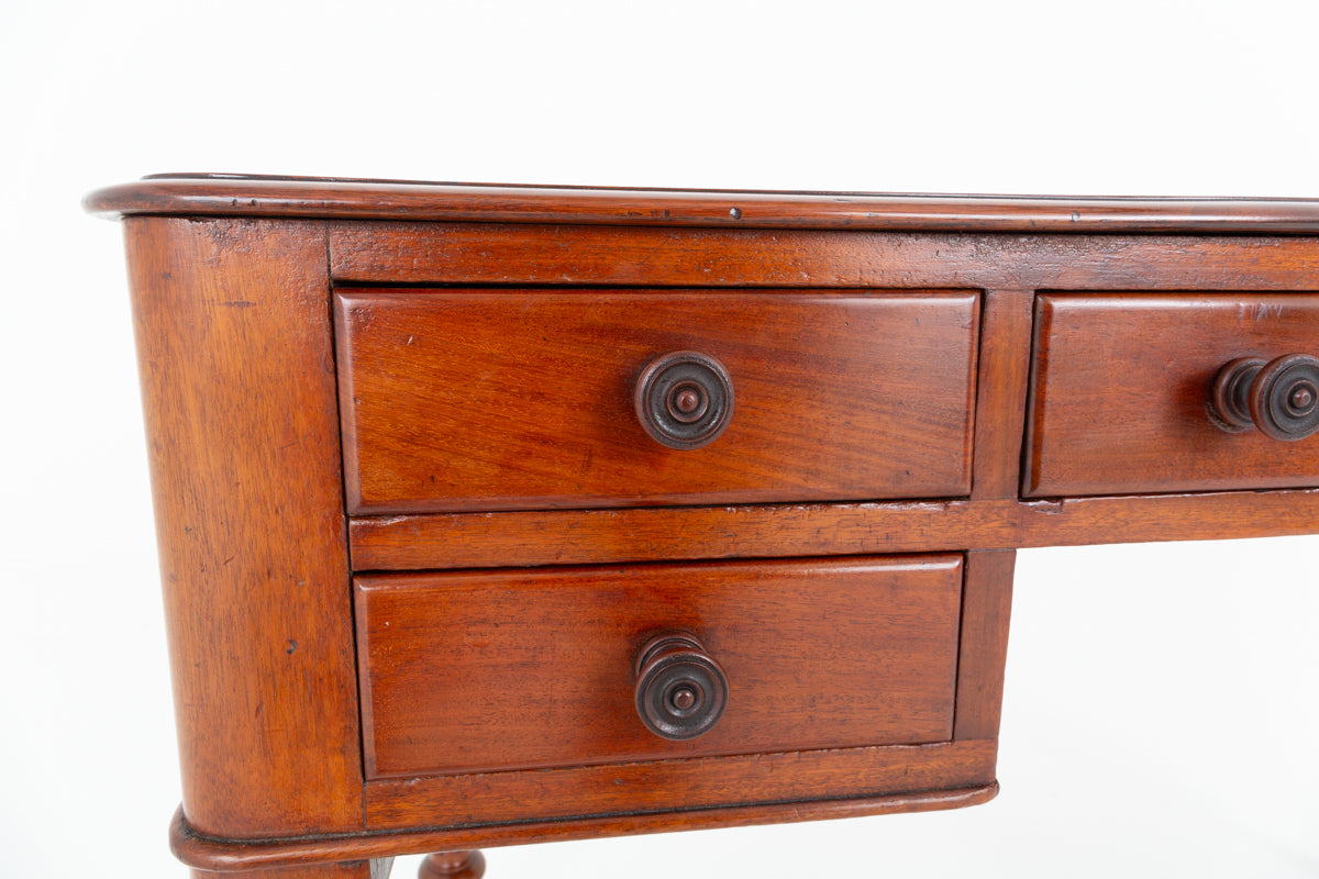 Victorian Mahogany 5 Drawer Writing Table
