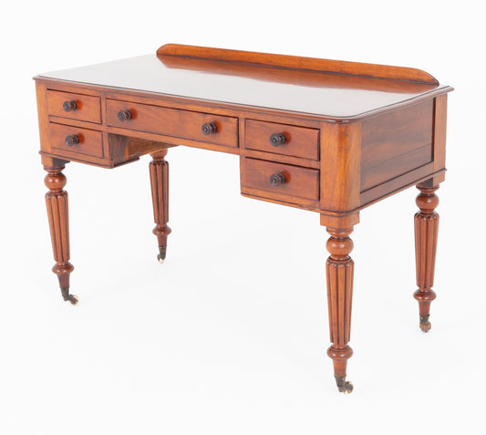 Victorian Mahogany 5 Drawer Writing Table