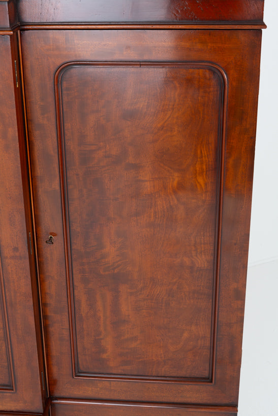Victorian Mahogany Gentleman's Breakfront Wardrobe