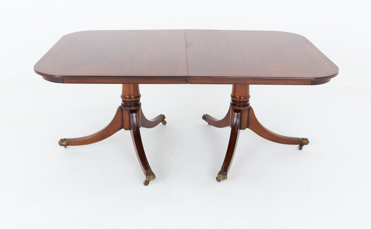 Mahogany Regency Revival Dining Table
