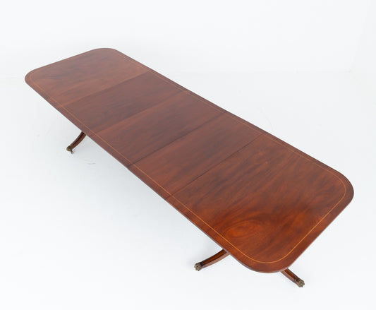 Mahogany Regency Revival Dining Table